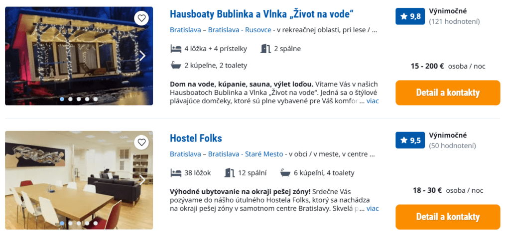 Bratislava a ubytovanie na jednu noc nielen na AirBnb